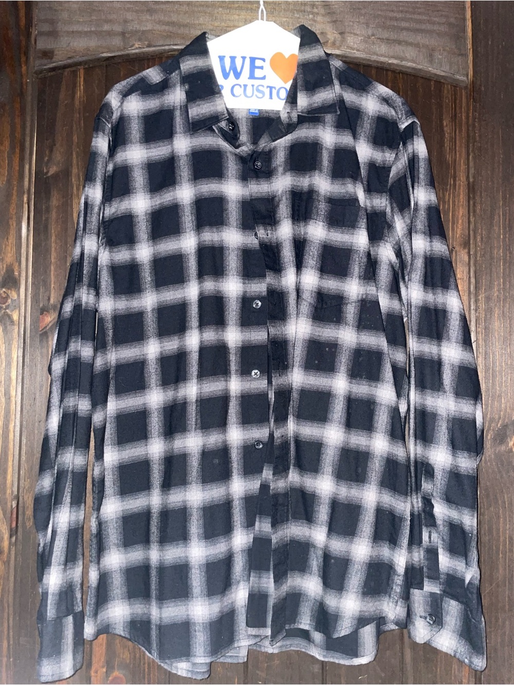 Apt. 9 Black & White Plaid Button-Down Shirt